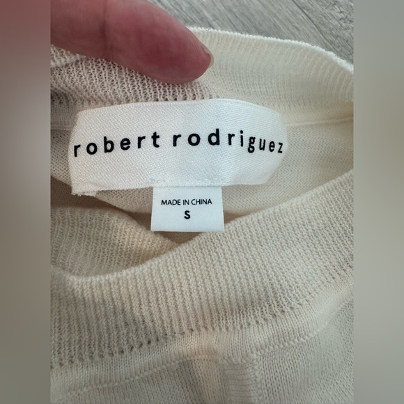 Robert Rodriguez Lightweight Wool Hoodie Button Arm Details Coastal Oversized SM - Picture 8 of 11